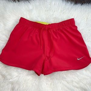 Nike Dri-Fit Girls Youth Medium Lined Drawstring Hot Pink & Neon Yellow Athletic